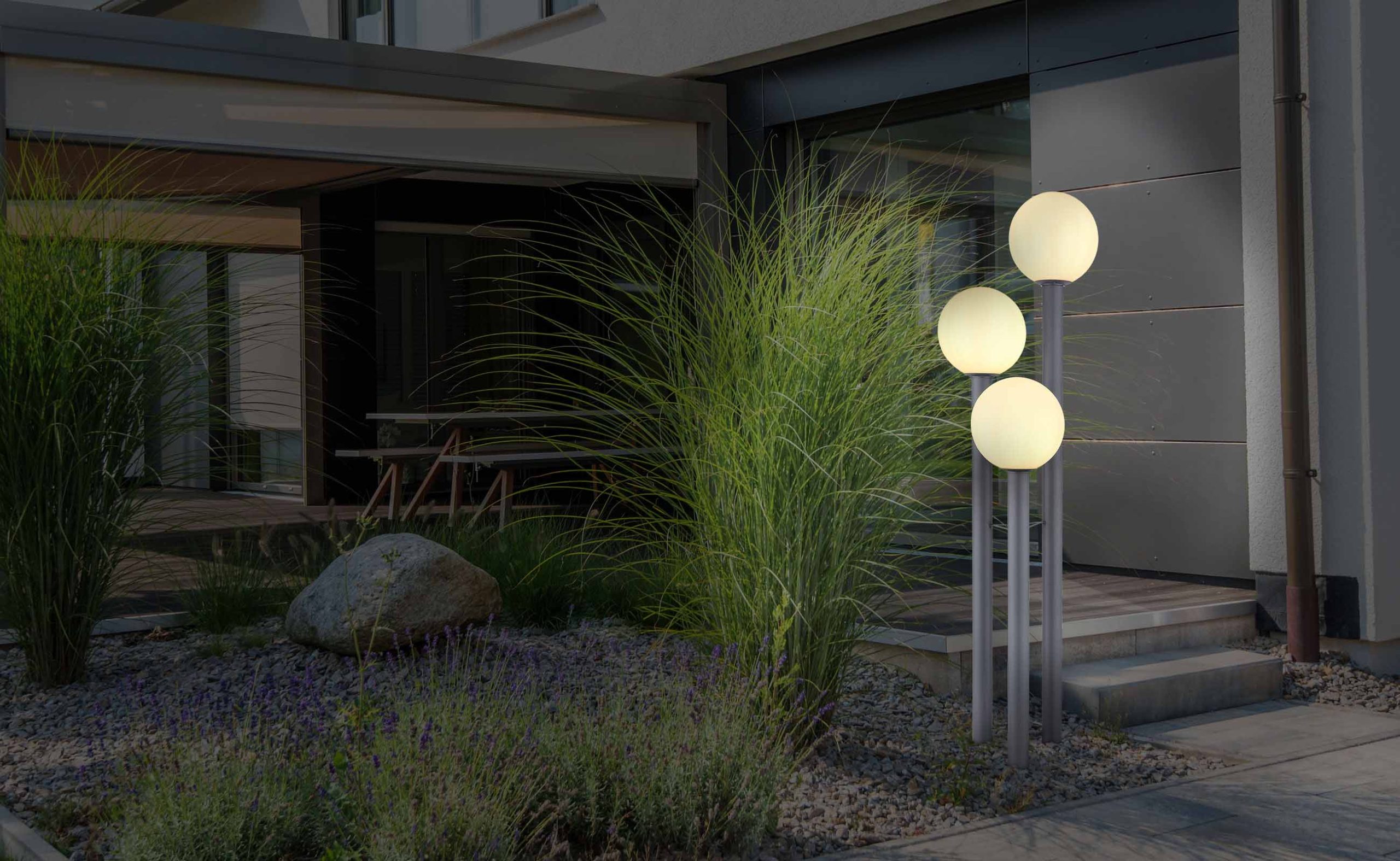 Lampes extérieures modernes en aluminium et acier Globo Laura – Image 3