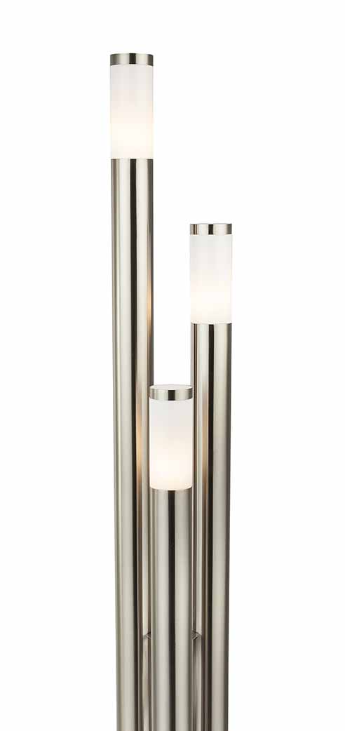 Lampes extérieures modernes en métal argenté Globo Boston – Image 5