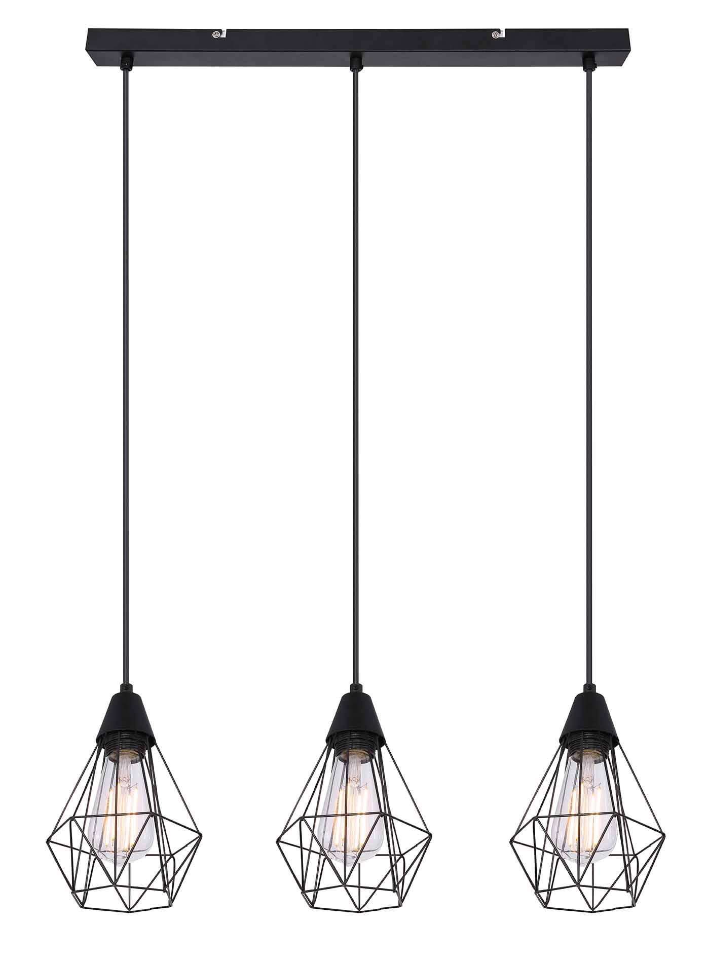 Suspension rétro en métal noir Globo Isabella – Image 2