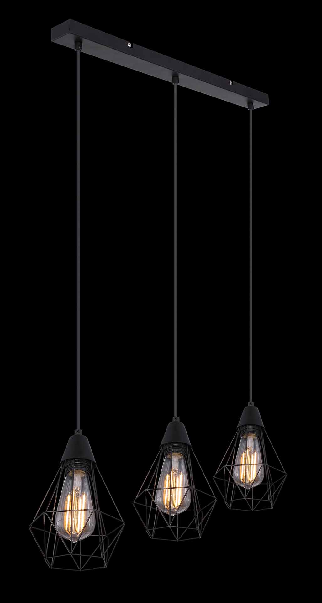 Suspension rétro en métal noir Globo Isabella – Image 4