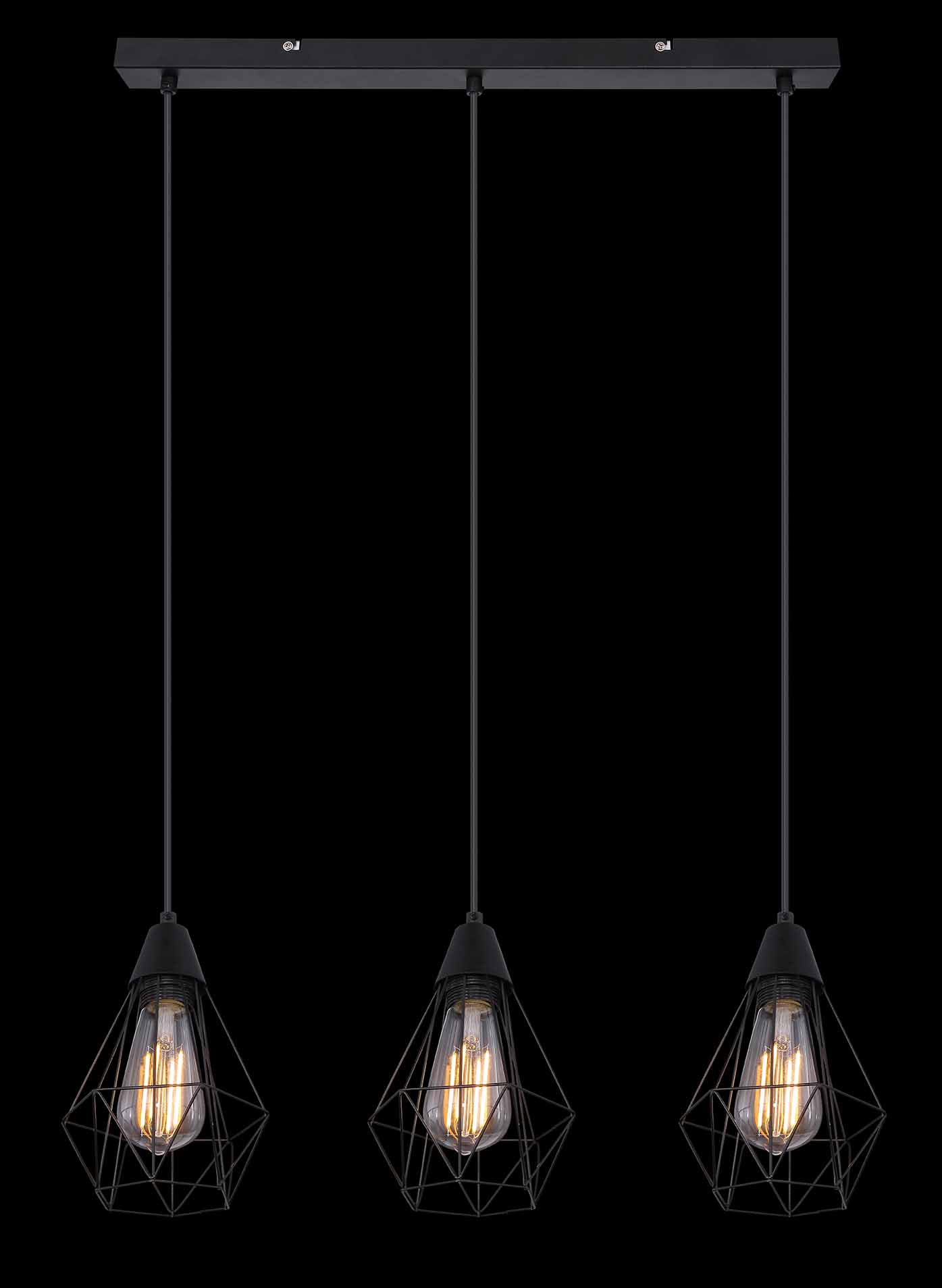 Suspension rétro en métal noir Globo Isabella – Image 5