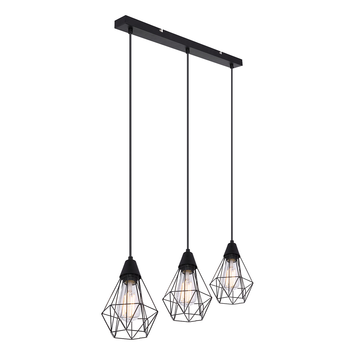 lampes-suspendues-rétro-en-métal-noir-globo-isabella-15351-3h