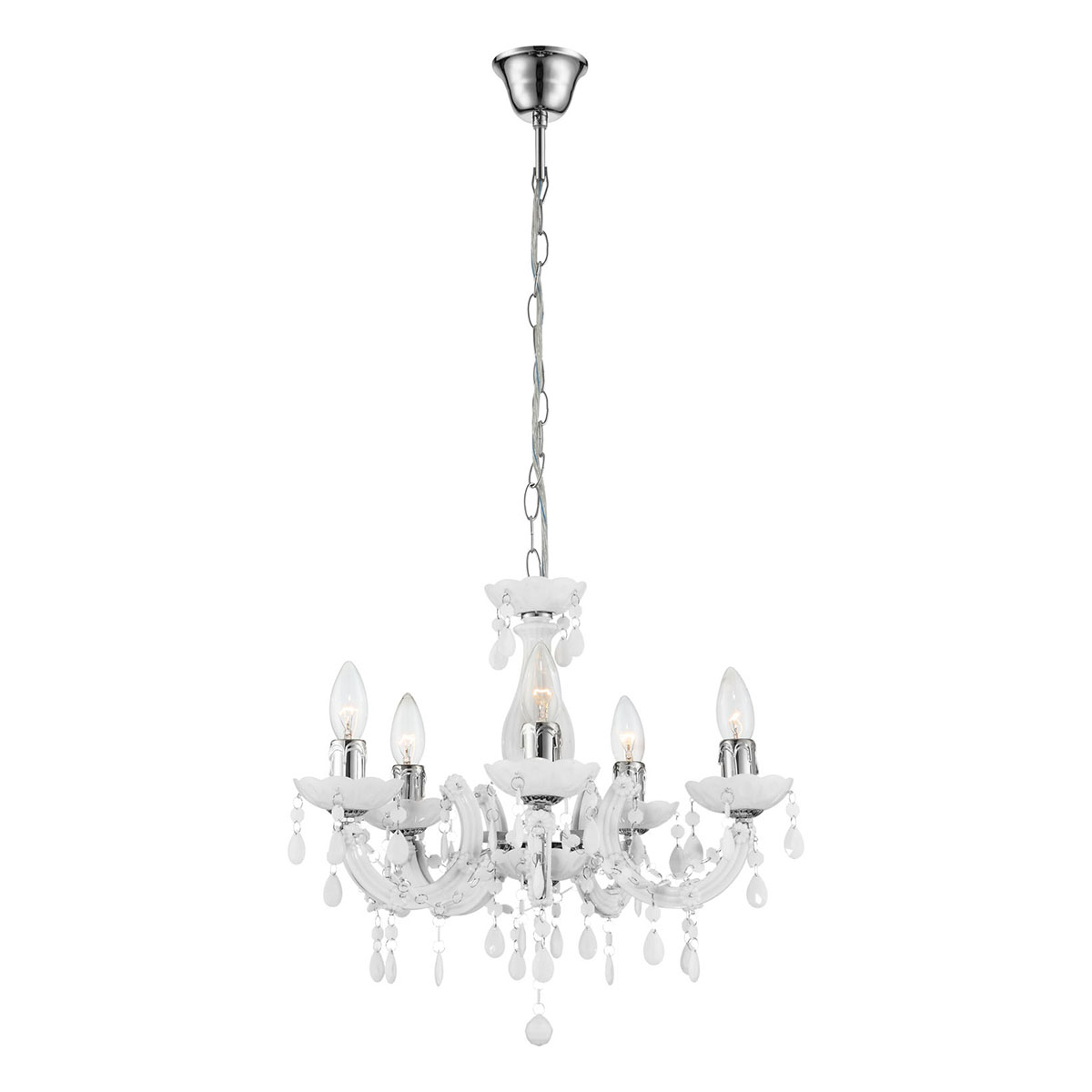 lustre-5-lumières-métal/acrylique-blanc/chrome-globo-cuimbra-ii-63113-5