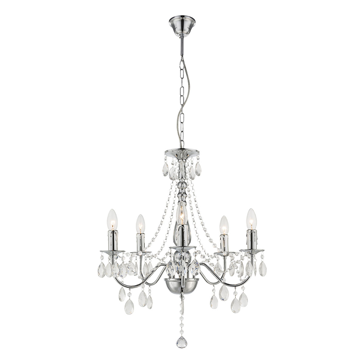lustre-baroque-chrome-5-lumières-globo-william-63129-5