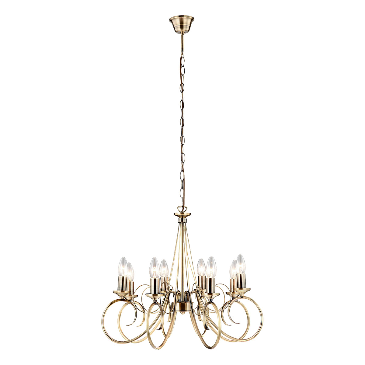 lustre-classique-en-laiton-à-8-lumières-globo-truncatus-69003-8