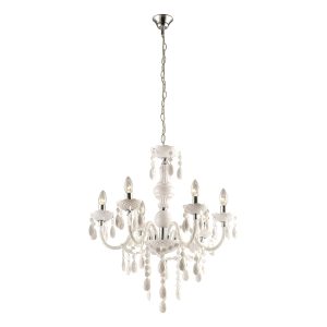 lustre-métal/acrylique-6-lumières-blanc/chrome-globo-cuimbra-i-63113-6