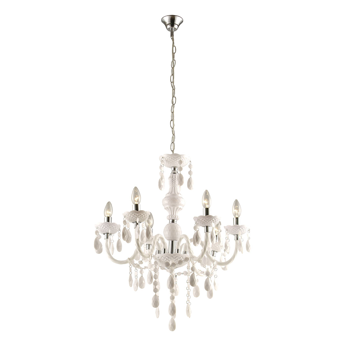 lustre-métal/acrylique-6-lumières-blanc/chrome-globo-cuimbra-i-63113-6