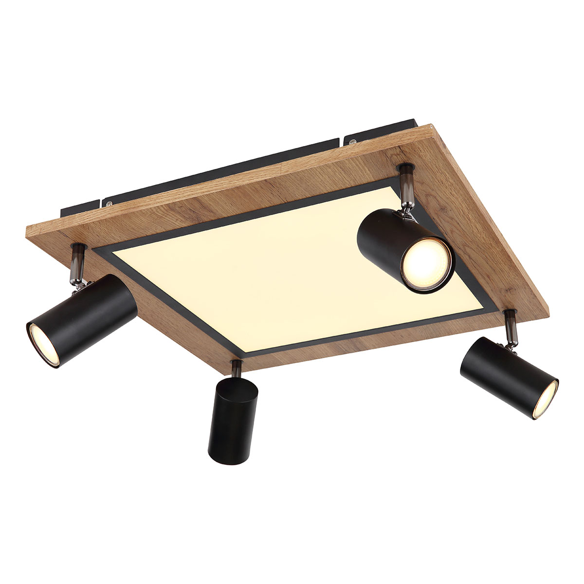 plafonnier-carré-noir/brun-4-spots-globo-ulla-67306d2