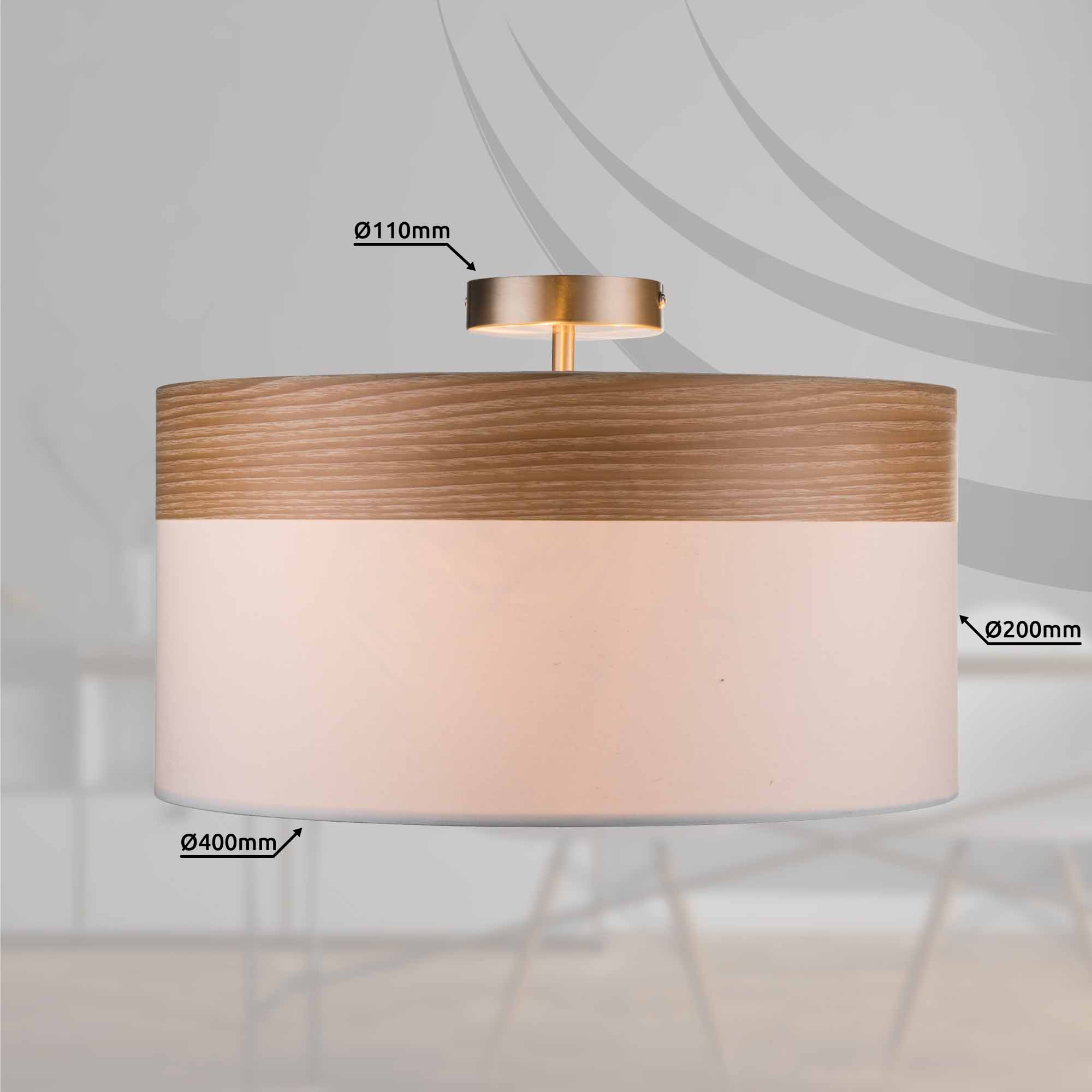 Plafonnier classique en métal nickel Globo Chipsy – Image 3