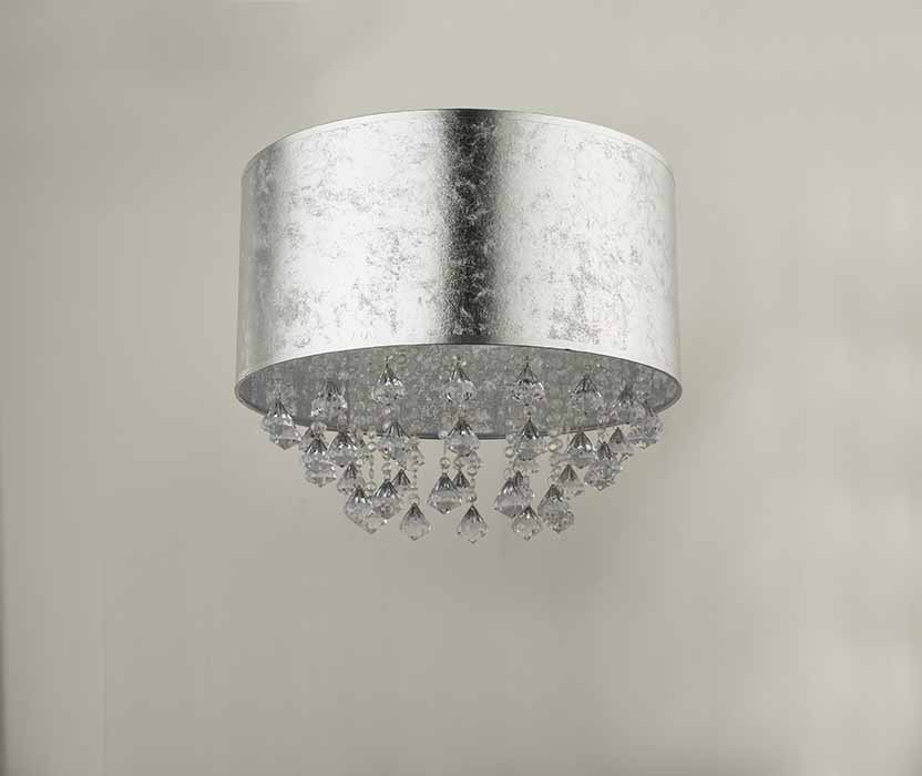 Plafonnier classique rond en nickel Globo Amy I – Image 5