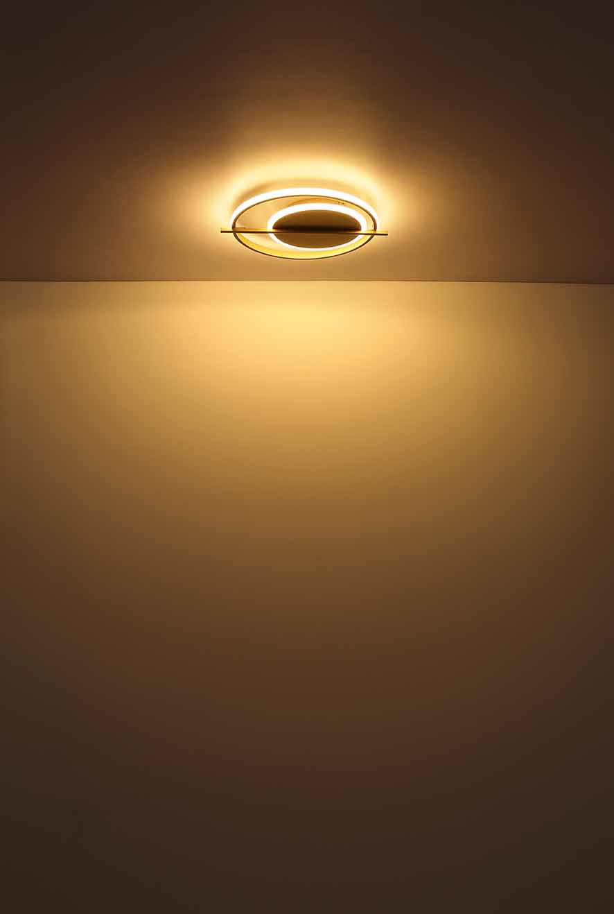 Plafonnier design rond doré Globo Reball – Image 4