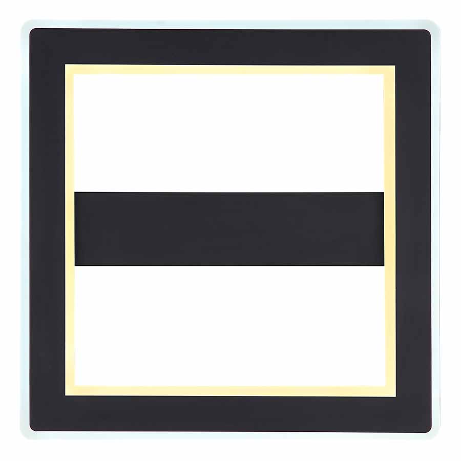 Plafonnier moderne carré noir Globo Mattia – Image 3