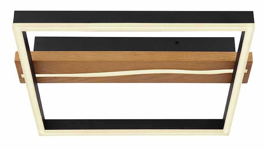 Plafonnier moderne carré noir Globo Sahra – Image 2