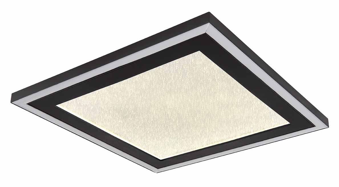 Plafonnier moderne carré noir/blanc Globo Davies – Image 4