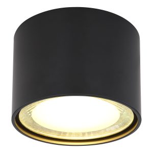 plafonnier-moderne-en-métal-noir-globo-serena-12007b