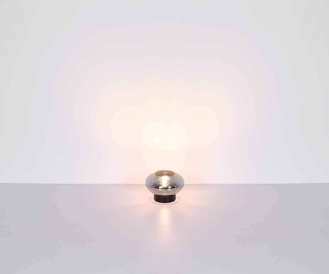 Plafonnier moderne en verre et métal noir Globo Shaun – Image 5