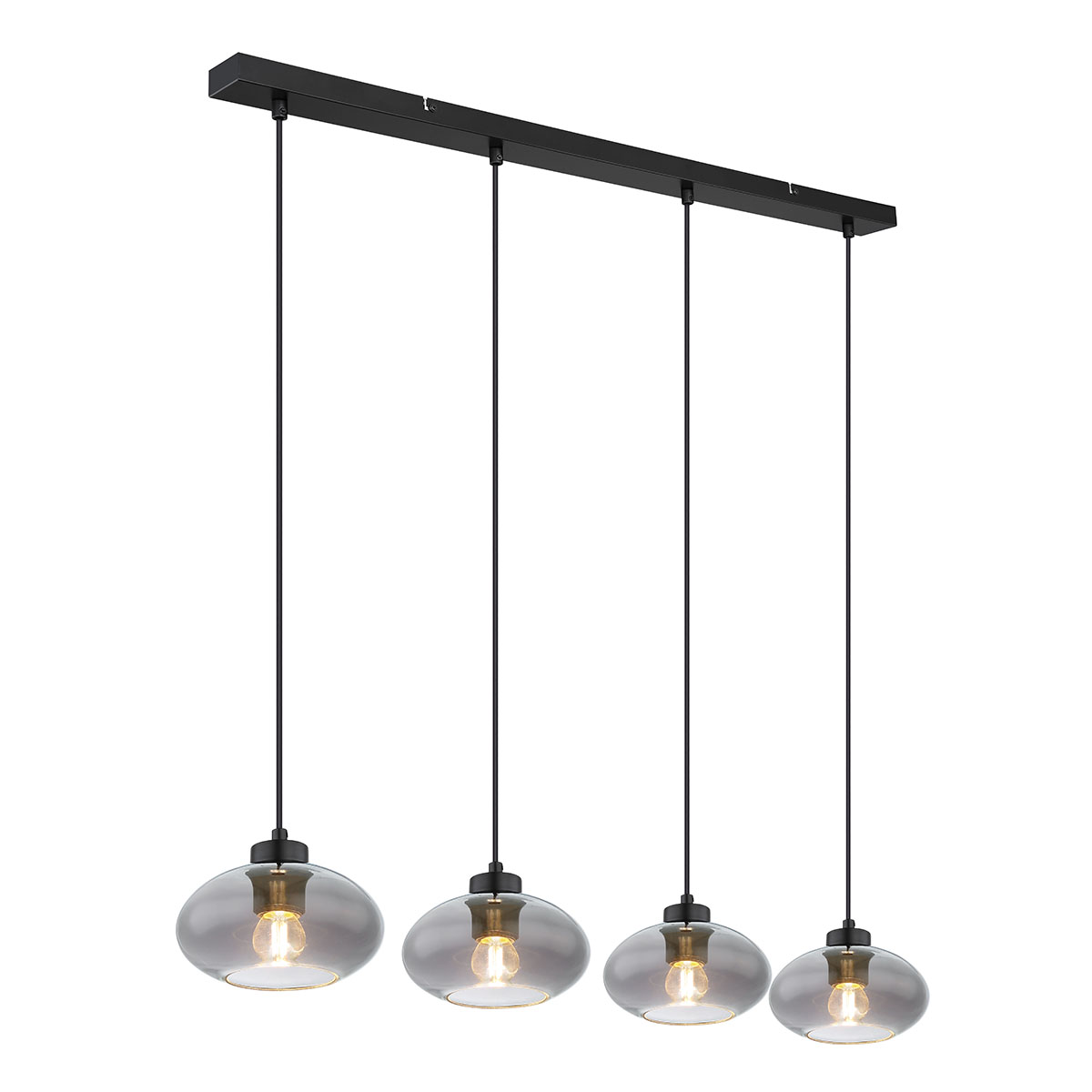 plafonnier-moderne-en-verre-et-métal-noir-globo-shaun-15572-4h