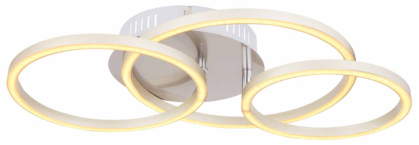 Plafonnier moderne nickel métallique Globo Kendy – Image 2