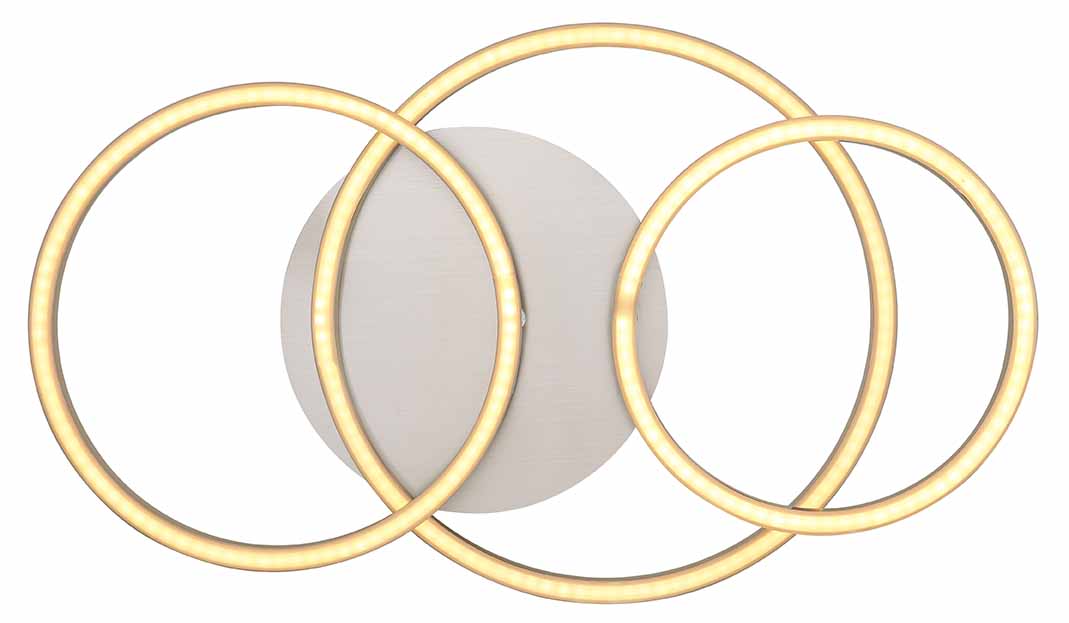 Plafonnier moderne nickel métallique Globo Kendy – Image 3