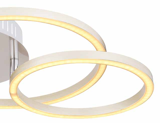 Plafonnier moderne nickel métallique Globo Kendy – Image 4