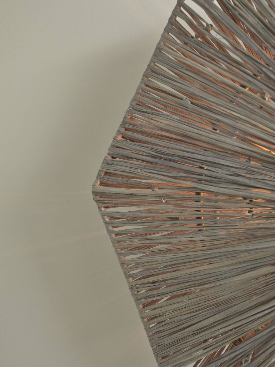 Plafonnier raphia gris octogonal GOOD&MOJO Panama – Image 6