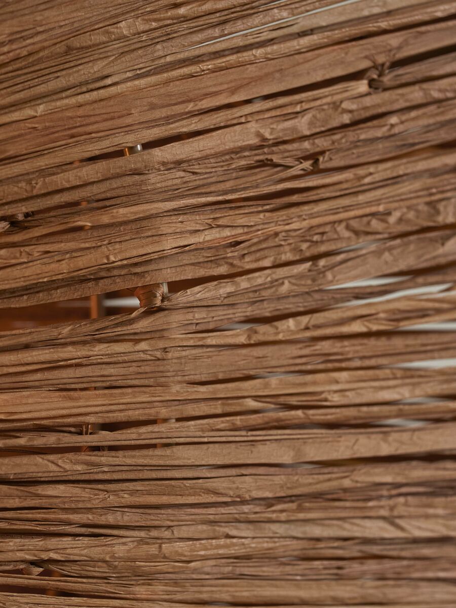 Plafonnier raphia octogonal brun L GOOD&MOJO Panama – Image 5