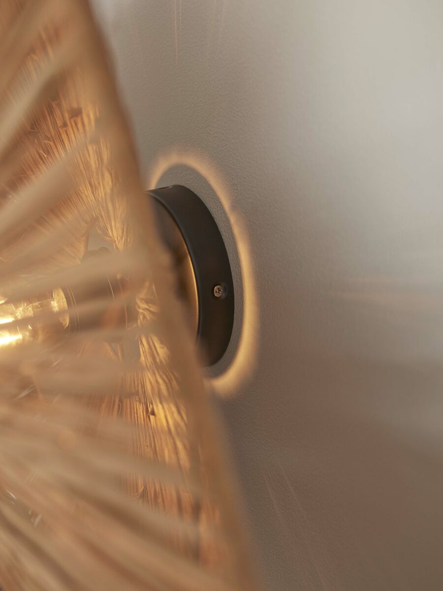 Plafonnier raphia octogonal brun L GOOD&MOJO Panama – Image 7