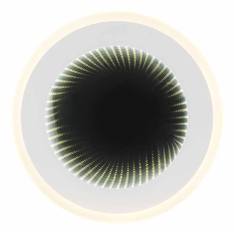 Plafonnier rond blanc avec effet de profondeur Globo Lamela – Image 2