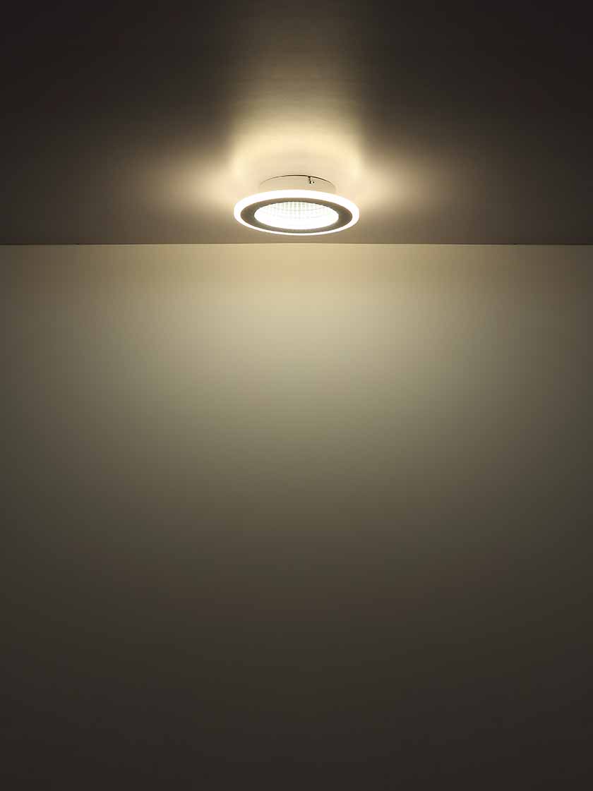 Plafonnier rond blanc avec effet de profondeur Globo Lamela – Image 3