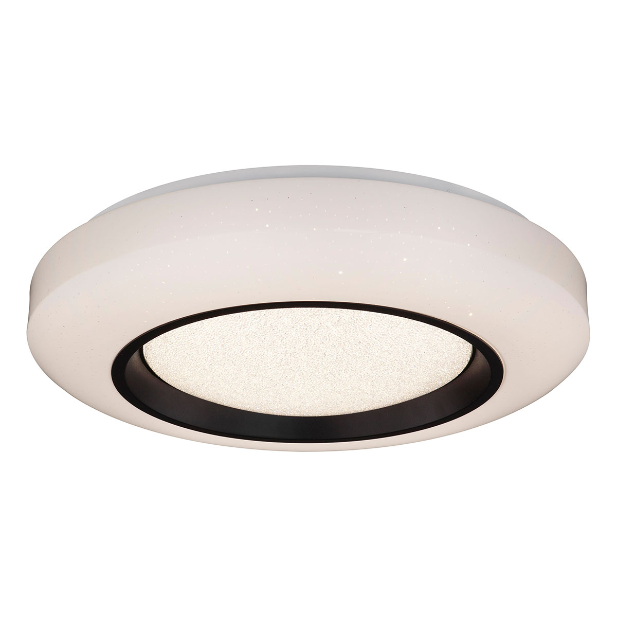 plafonnier-rond-blanc/noir-avec-lumière-filtrée-globo-gello-48916-40
