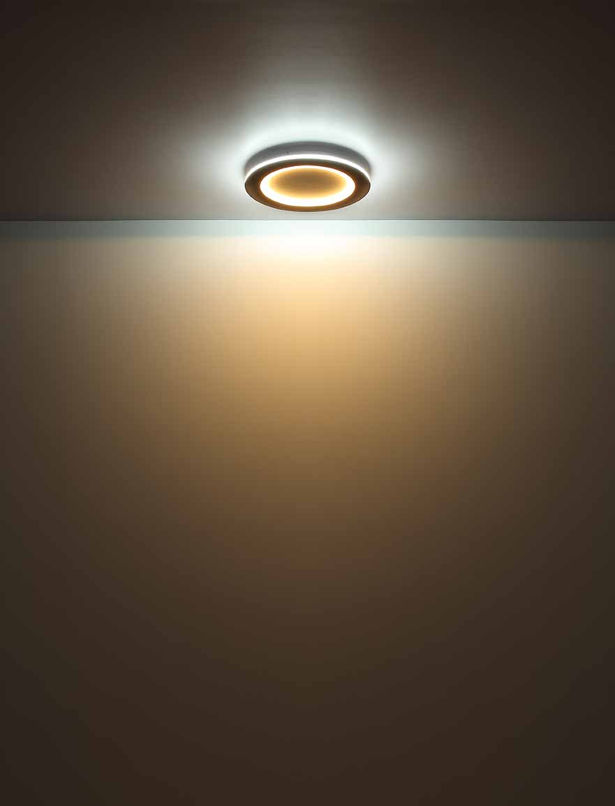 Plafonnier rural blanc carré Globo Clay – Image 4