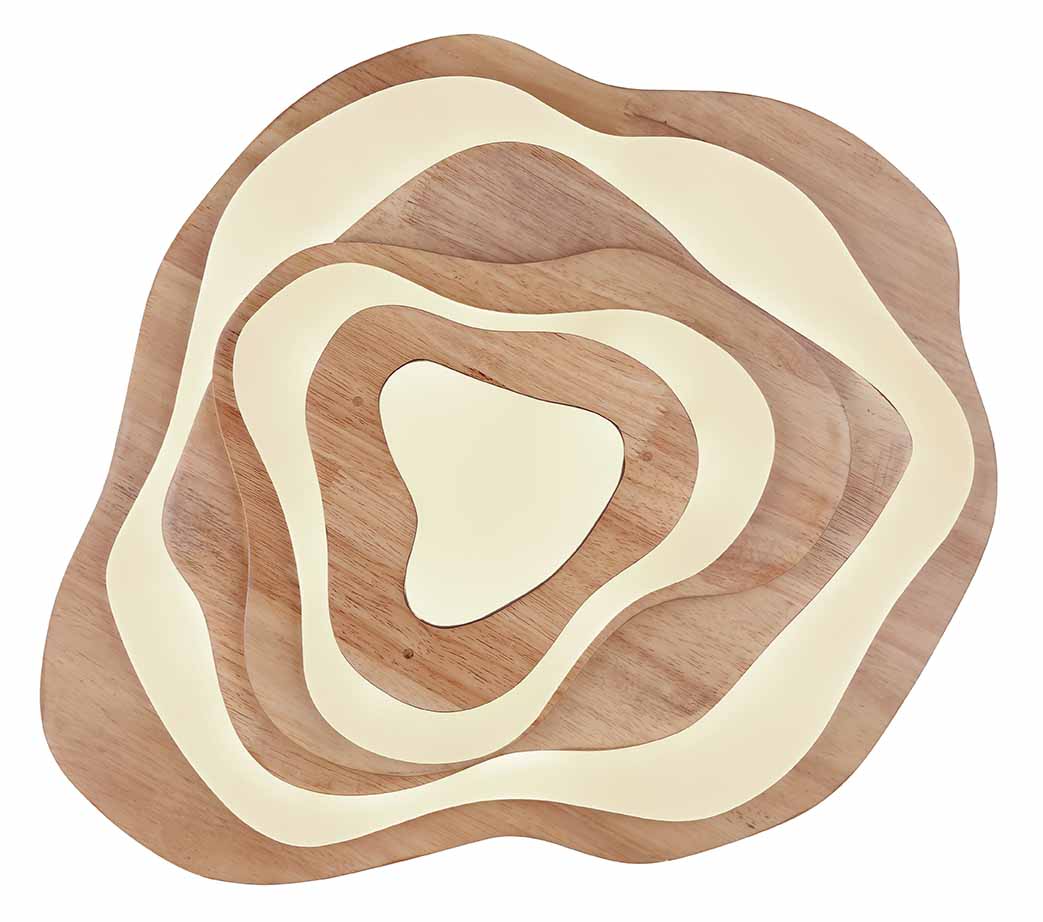 Plafonnier rural en bois marron Globo Jacks – Image 2