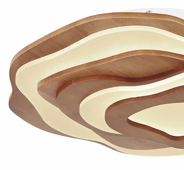 Plafonnier rural en bois marron Globo Jacks – Image 3