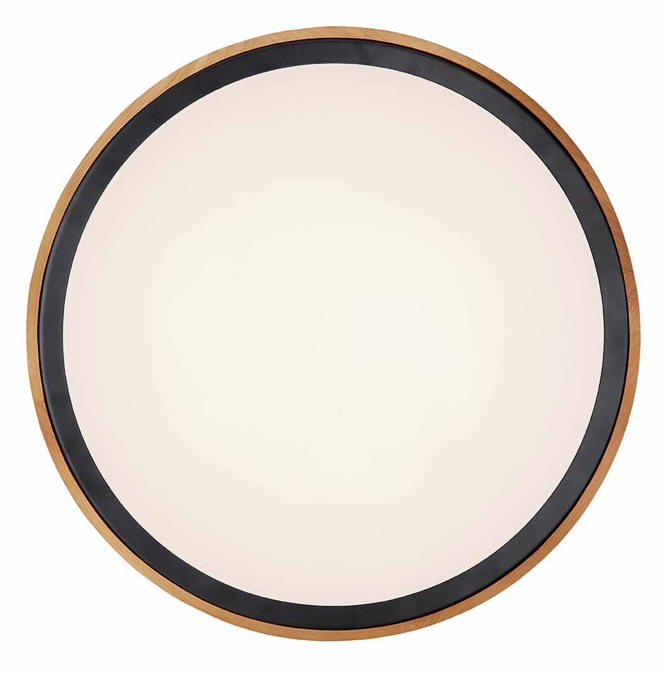 Plafonnier rural noir en métal Globo Bruno – Image 2