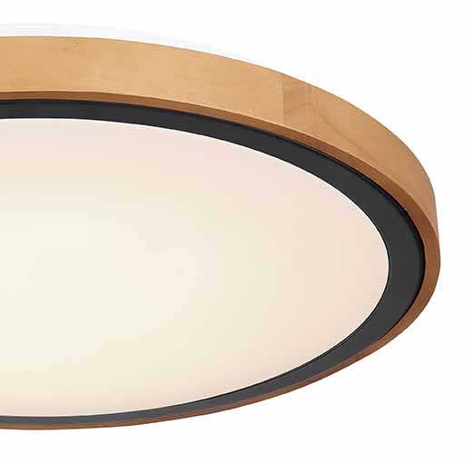 Plafonnier rural noir en métal Globo Bruno – Image 3