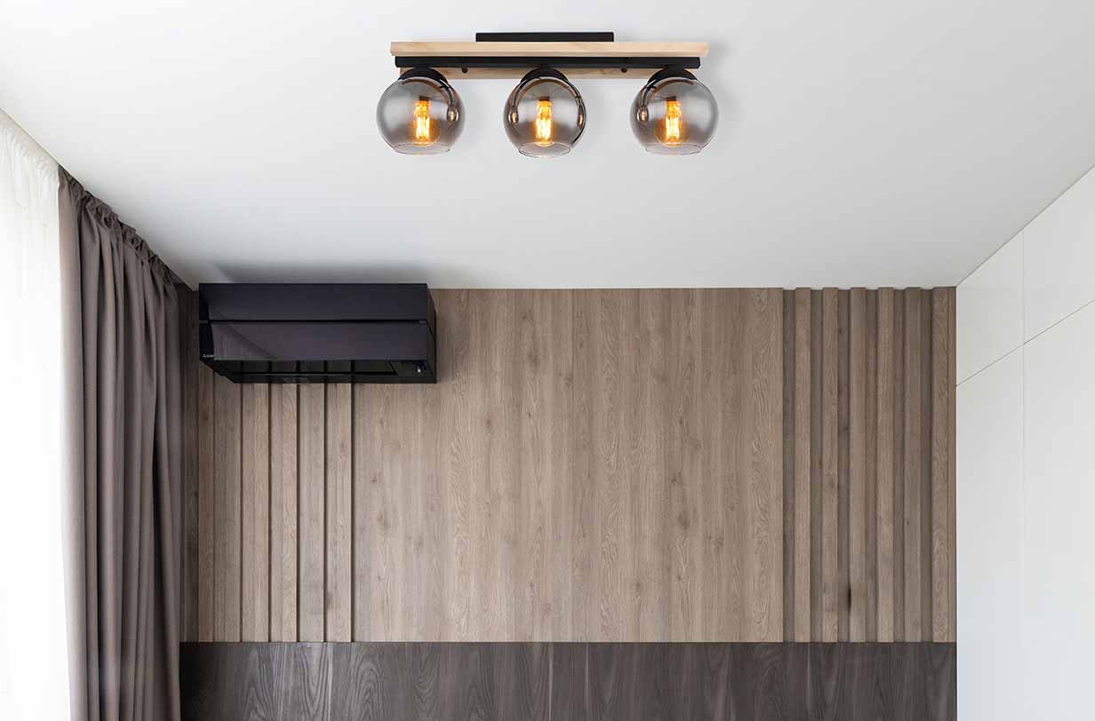 Plafonniers ruraux à globes noirs Globo Conni – Image 4