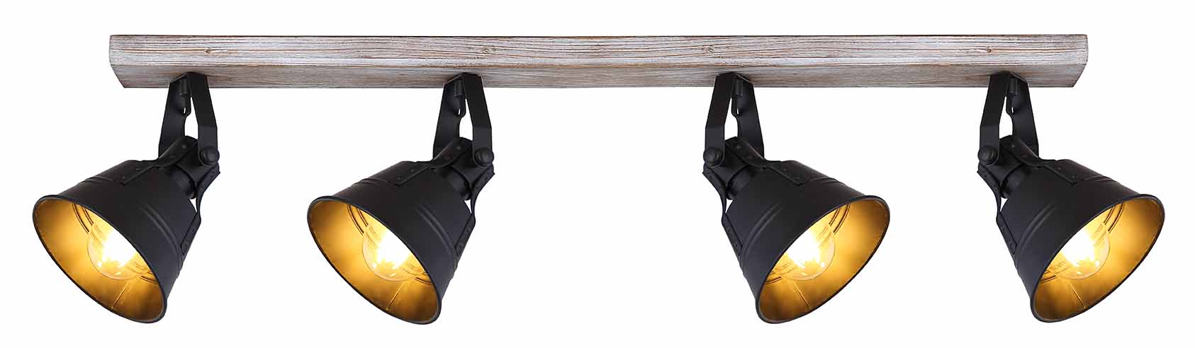 Spots blancs ruraux en bois Globo Gunther – Image 2