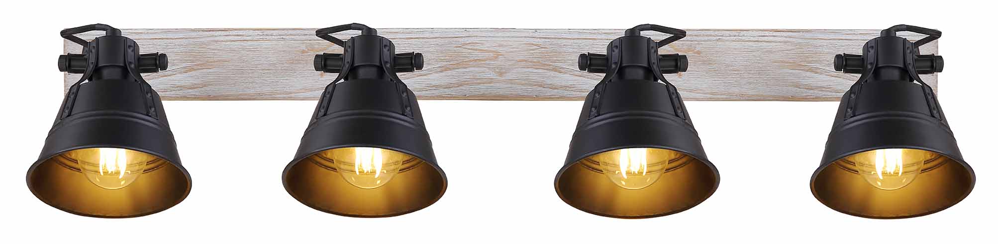 Spots blancs ruraux en bois Globo Gunther – Image 3