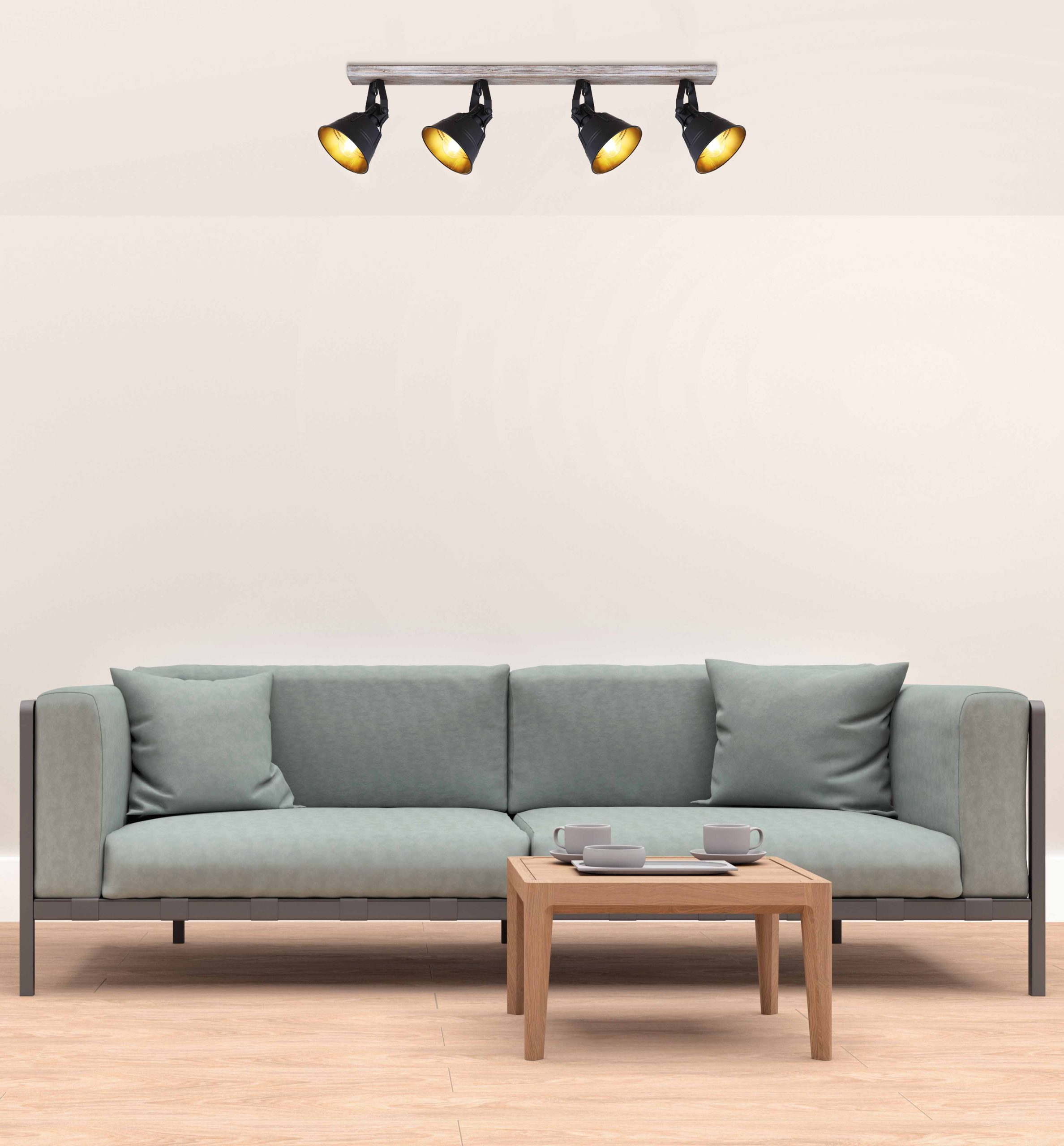 Spots blancs ruraux en bois Globo Gunther – Image 5