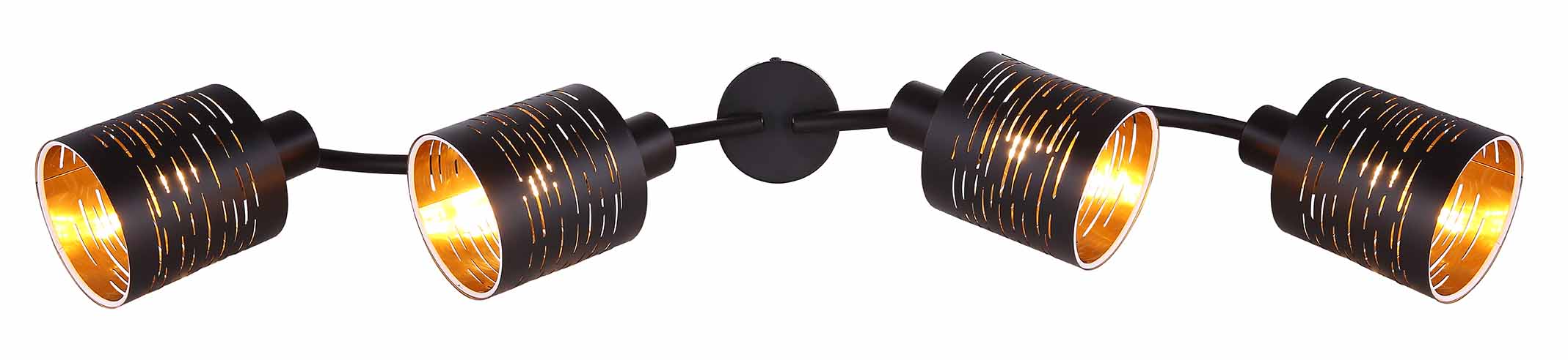 Suspension ronde rétro noire Globo Tunno – Image 3