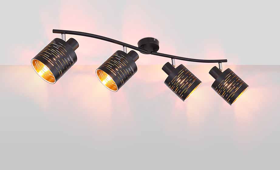 Suspension ronde rétro noire Globo Tunno – Image 5