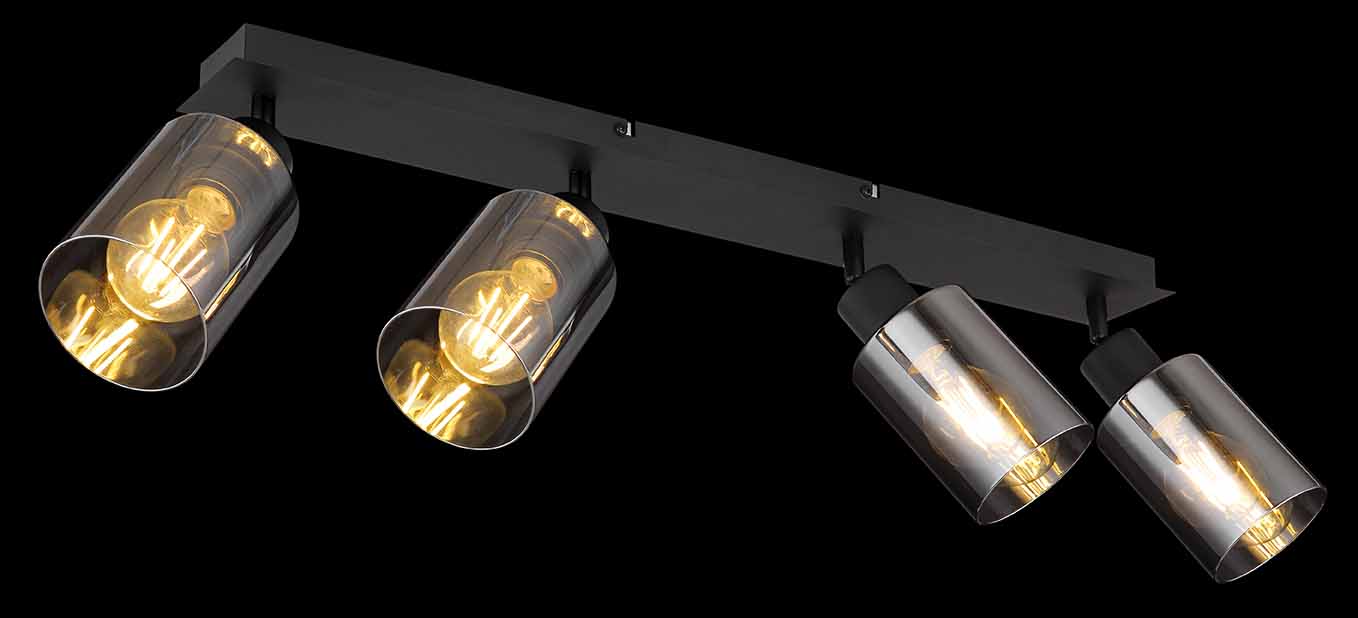 Spots modernes en métal noir Globo Hadera – Image 5