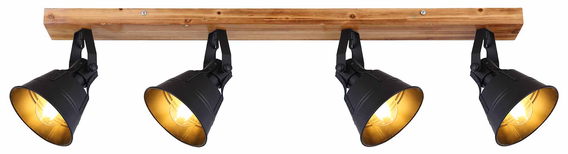 Spots ruraux en bois brun Globo Gunther – Image 2