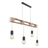 suspension-4-lumières-naturel/noir-bois/métal-globo-joelle-54030-4ph
