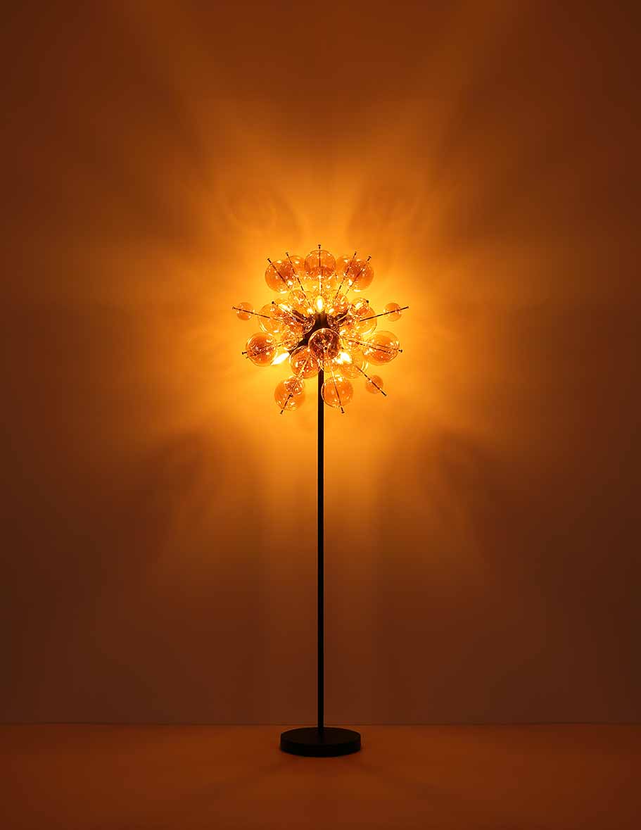 Suspension Art Déco noire en métal Globo Udo – Image 4