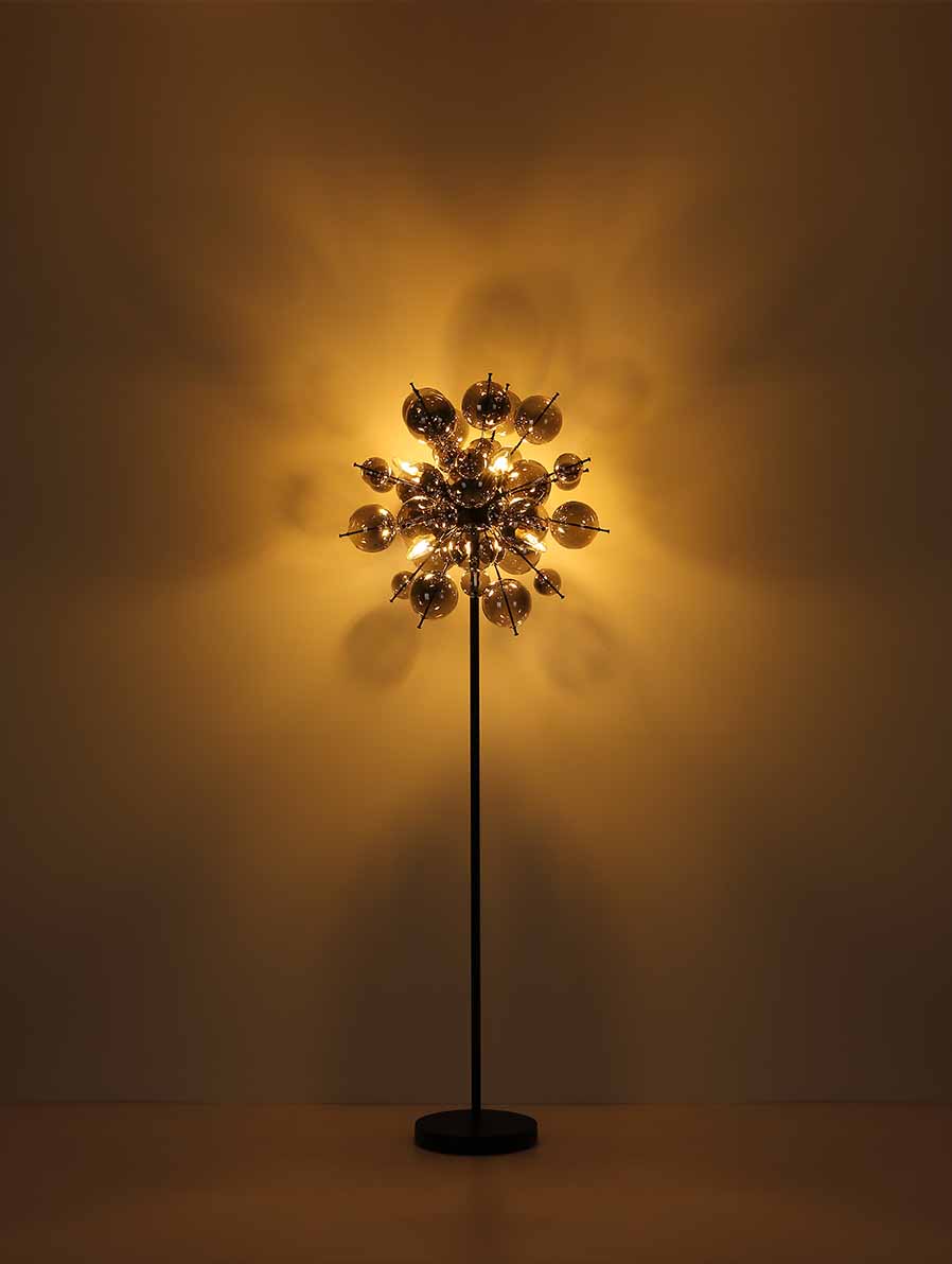 Suspension Art Déco noire en métal Globo Udo – Image 4