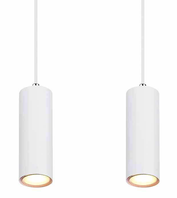 Suspension blanche 4 spots Globo Robby – Image 3