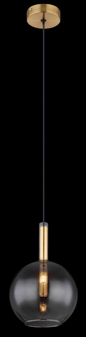 Alternative view of Suspension classique boule en laiton Globo Elisabeth