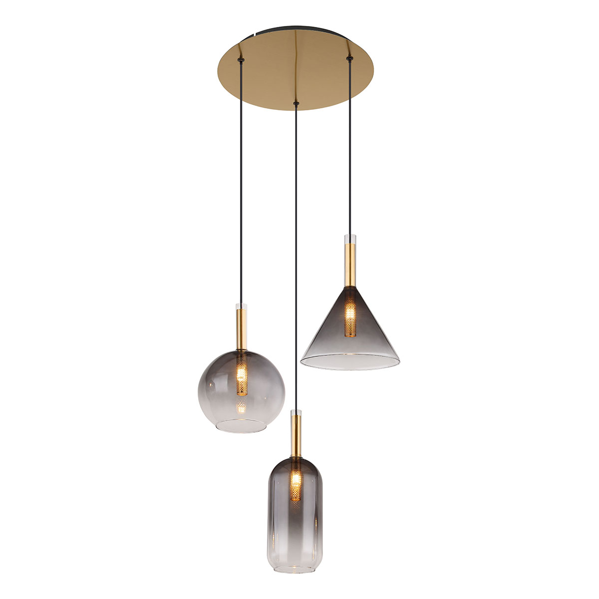 suspension-classique-en-laiton-et-verre-métallique-globo-elisabeth-16045-3h