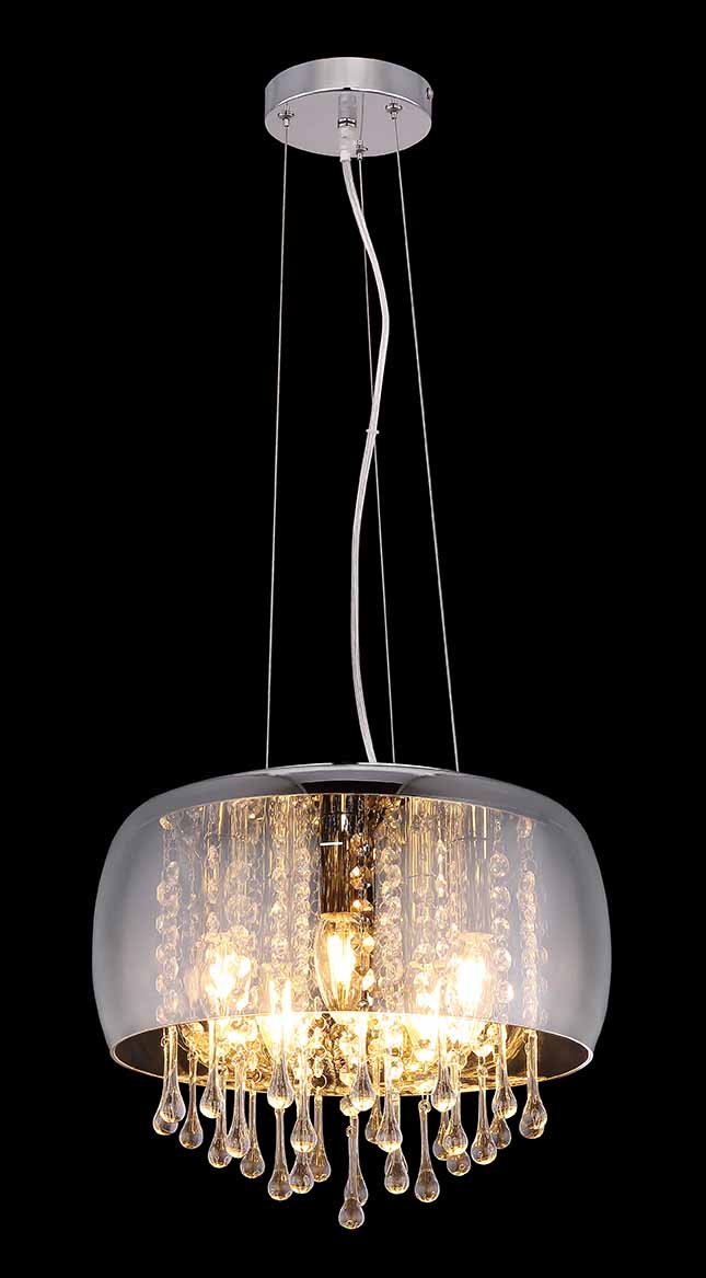 Suspension classique en métal chromé Globo Kalla – Image 3